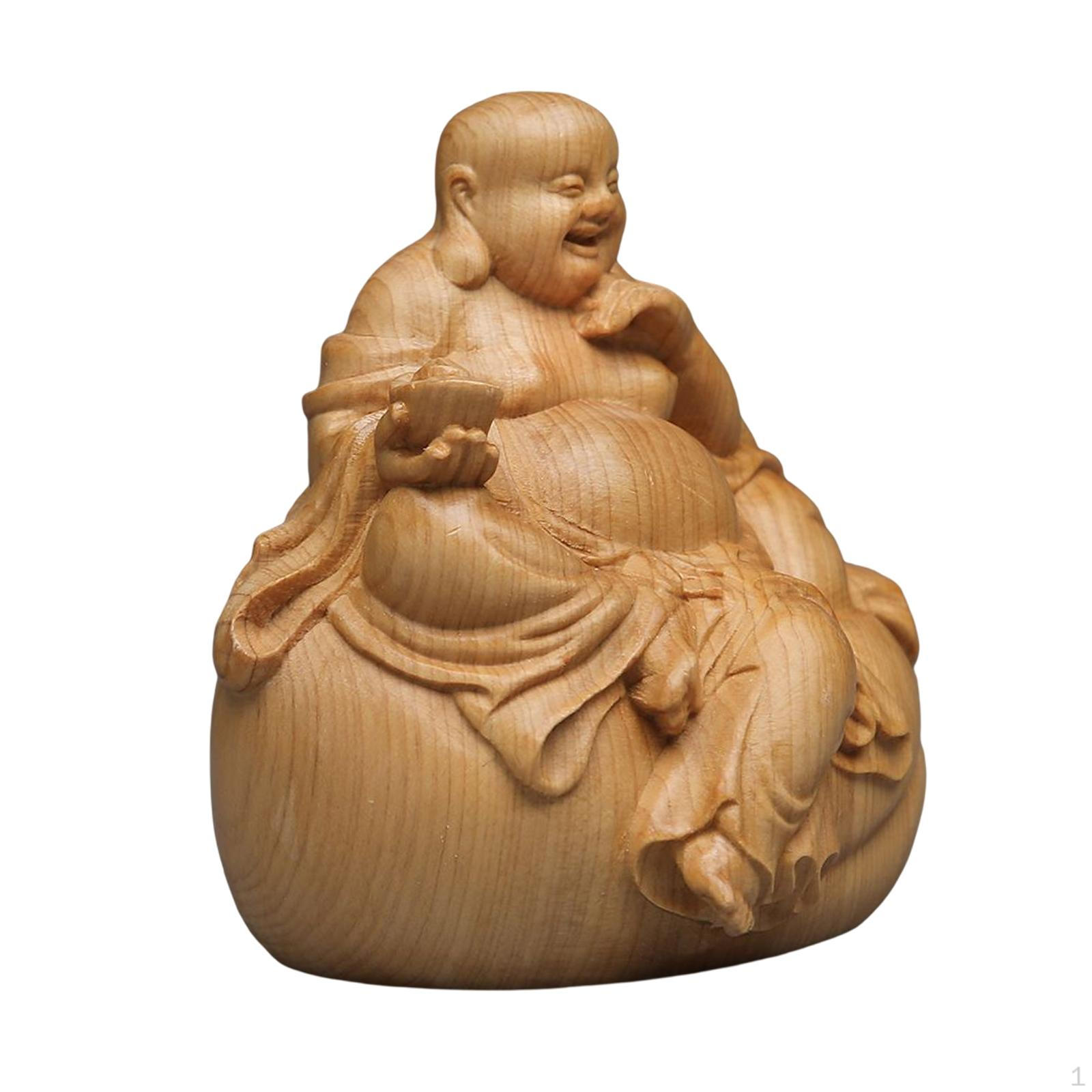Handmade Buddha Statue Wood Ornament Cute Small Sitting Figurines Collectibles for Home Desk
Handmade Buddha Statue Wood Ornament Cute Small Sitting Figurines Collectibles for Home Desk