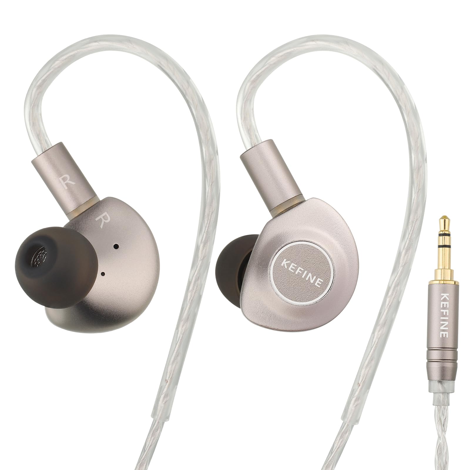 KEFINE Delci AE Wired Earphones, IEM, 10mm DLC+PU Composite Diaphragm Dynamic Driver with Two Tuning Nozzles, Ultra-Lightweight Aircraft-Grade CNC
KEFINE Delci AE Wired Earphones, IEM, 10mm DLC+PU Composite Diaphragm Dynamic Driver with Two Tuning Nozzles, Ultra-Lightweight Aircraft-Grade CNC
