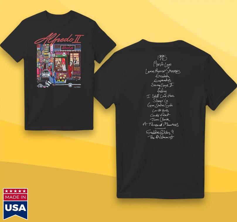 Alfredo II Tracklist: Classic Rap Album Series T-Shirt Unisex T-Shirt S
Alfredo II Tracklist: Classic Rap Album Series T-Shirt Unisex T-Shirt S