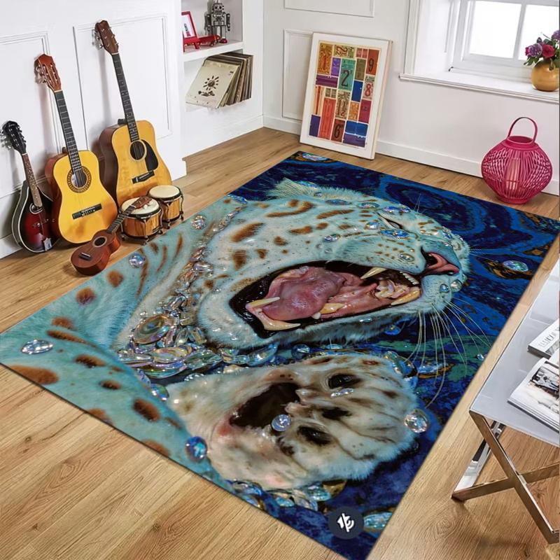 Art Blue White Tiger Print Area Rug Non Slip Soft Floor Carpet Mat for Living Room Bedroom Wildlife Animal Decor Home Luxury 40X60CM
Art Blue White Tiger Print Area Rug Non Slip Soft Floor Carpet Mat for Living Room Bedroom Wildlife Animal Decor Home Luxury 40X60CM