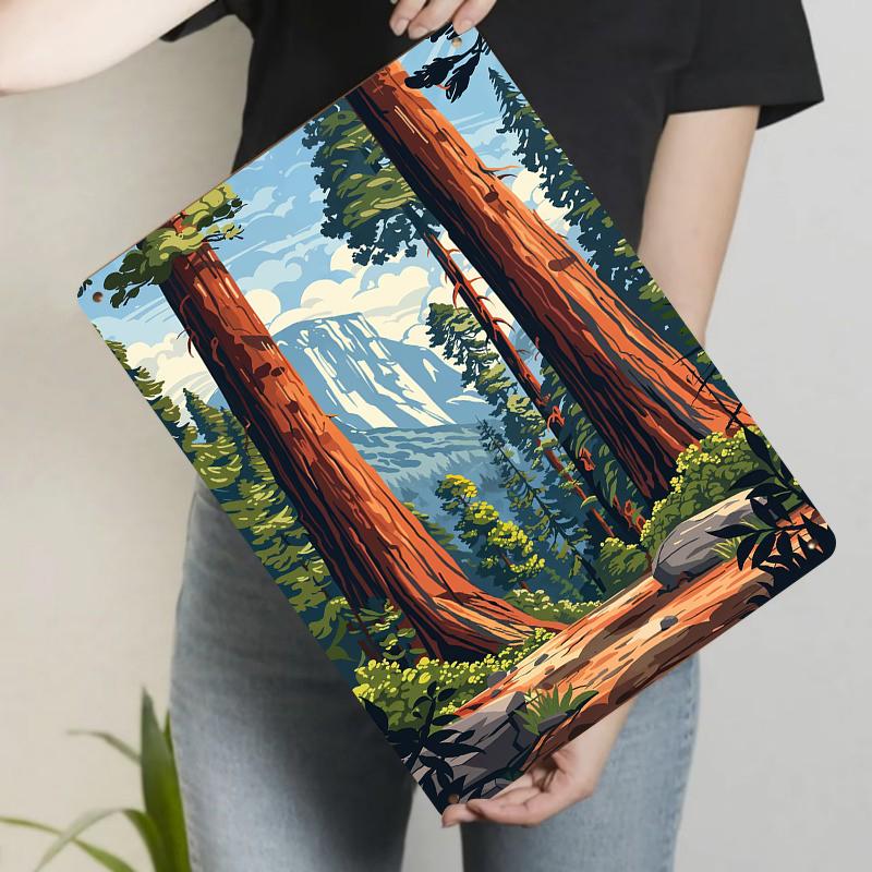Giant Sequoia Forest Landscape Metal Wall Art Home Decor for Living Room Bedroom Study Room 20x30cm(7.8x11.8inch)
Giant Sequoia Forest Landscape Metal Wall Art Home Decor for Living Room Bedroom Study Room 20x30cm(7.8x11.8inch)