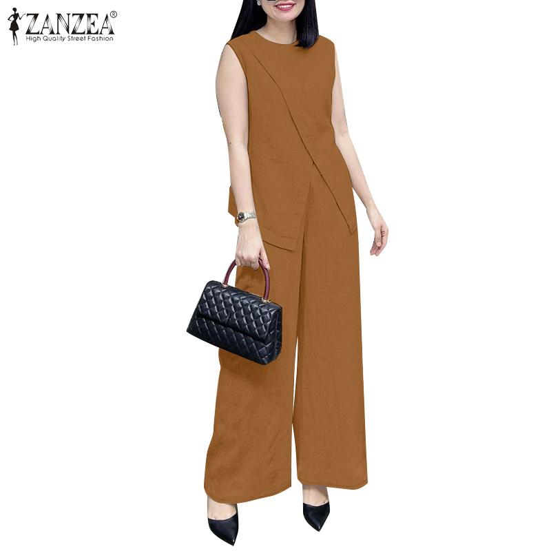 ZANZEA Женские майки и брюки повседневные комплекты из двух предметов S коричневый
ZANZEA Женские майки и брюки повседневные комплекты из двух предметов S коричневый