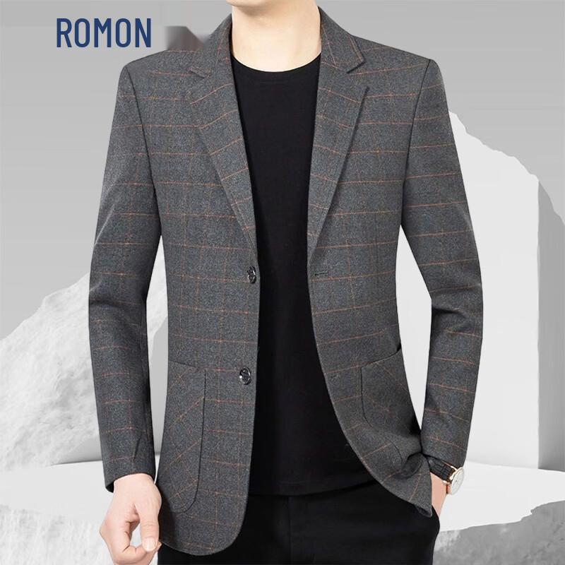 ROMON Men s Slim Fit Plaid Business Casual Suit Jacket 185/2XL
ROMON Men s Slim Fit Plaid Business Casual Suit Jacket 185/2XL