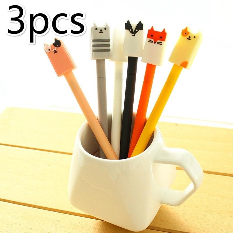 3pcs/lot Cute Pens Cartoon Animal Gel Ink 0.5mm Ballpoint Pen Cat Dog Stationery Office School Supplies Gel
3pcs/lot Cute Pens Cartoon Animal Gel Ink 0.5mm Ballpoint Pen Cat Dog Stationery Office School Supplies Gel