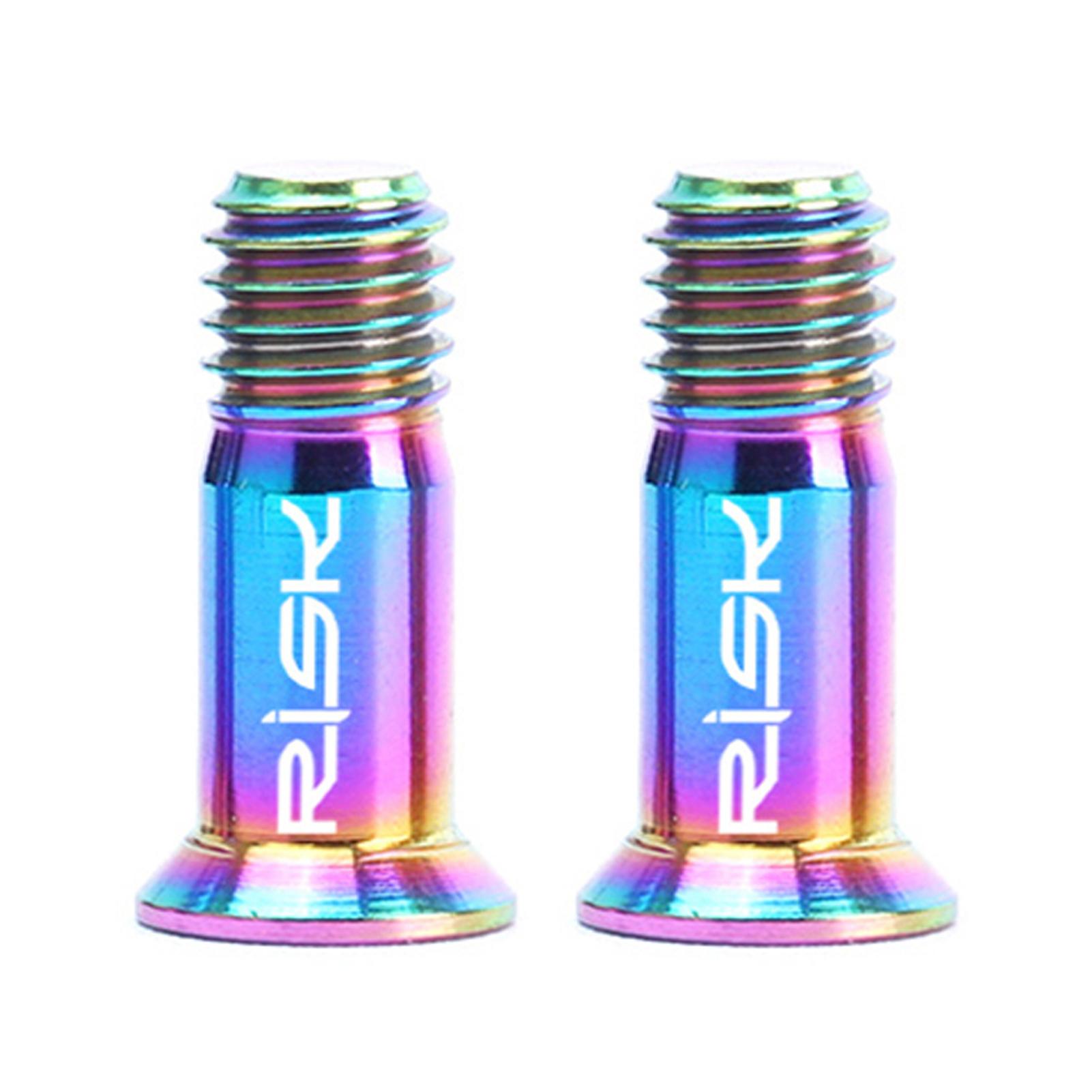 RISK 2PCS Titanium Bicycle Rear Derailleur Jockey Wheel Bolt for MTB Road Bike M5×14.2mm Bike Guide Roller Bolt Screw
RISK 2PCS Titanium Bicycle Rear Derailleur Jockey Wheel Bolt for MTB Road Bike M5×14.2mm Bike Guide Roller Bolt Screw