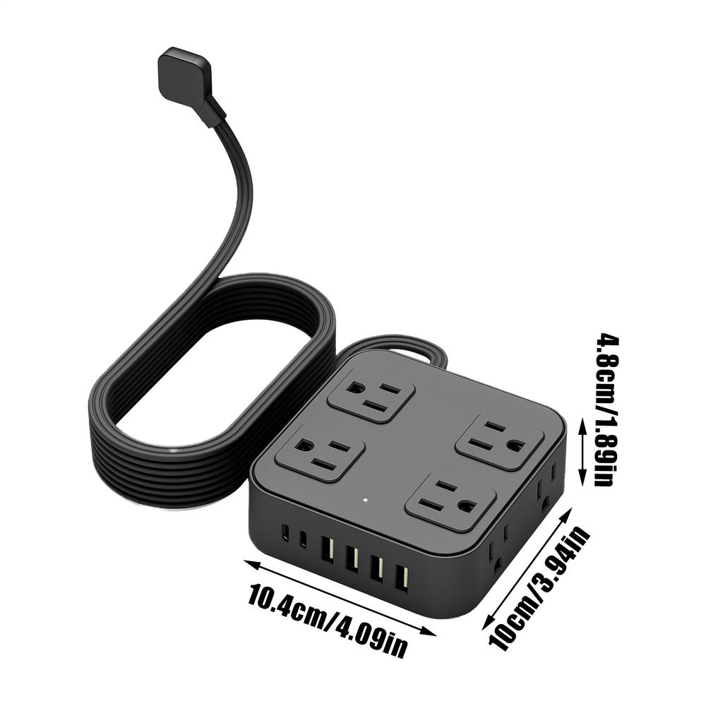 USB-розетка 3,6А з 6 USB-портами, зарядна станція, розетка американського стандарту з кабелем для планшетного комп ютера, ноутбука, телефону чорний
USB-розетка 3,6А з 6 USB-портами, зарядна станція, розетка американського стандарту з кабелем для планшетного комп ютера, ноутбука, телефону чорний