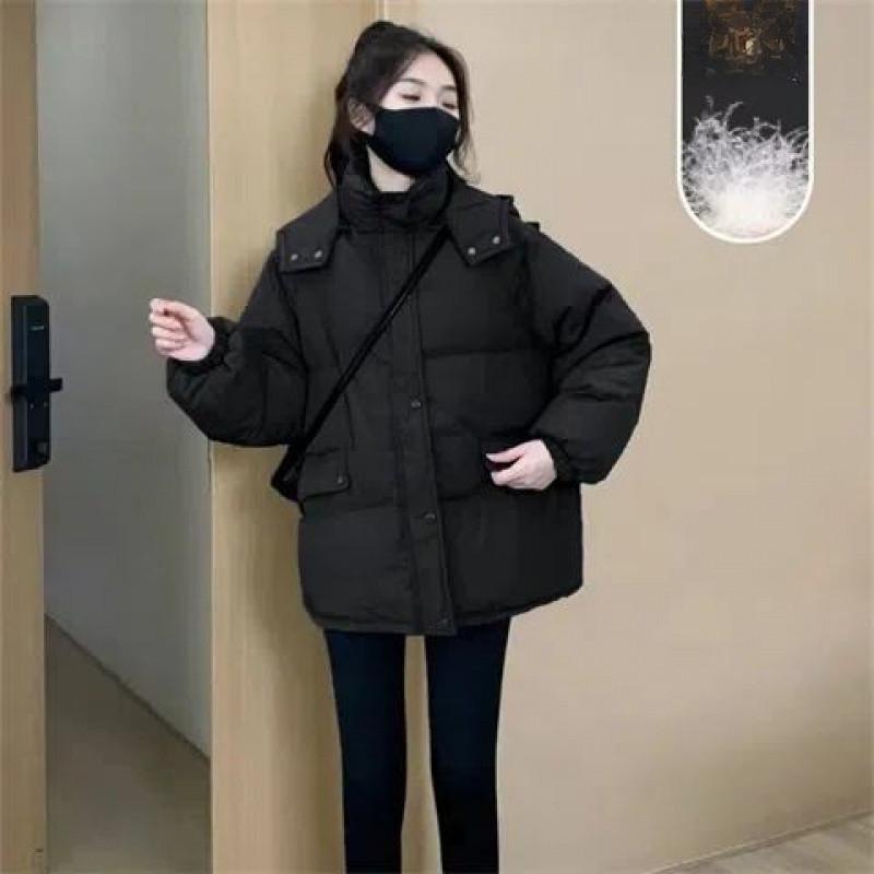 Свободная утепленная куртка-пуховик с капюшоном, зимняя новая тонкая куртка-хлеб S
Свободная утепленная куртка-пуховик с капюшоном, зимняя новая тонкая куртка-хлеб S