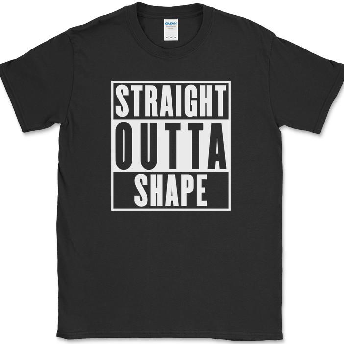 Straight Outta Shape T-Shirt Funny Gym Fitness Running Lifting Humor Text Tee 4XL
Straight Outta Shape T-Shirt Funny Gym Fitness Running Lifting Humor Text Tee 4XL