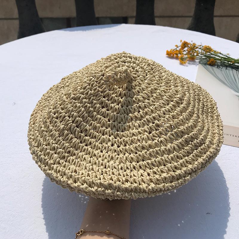 Zhixun niche retro handmade straw beret painter hat retro style straw hat female summer M(56-58cm) бежевий
Zhixun niche retro handmade straw beret painter hat retro style straw hat female summer M(56-58cm) бежевий