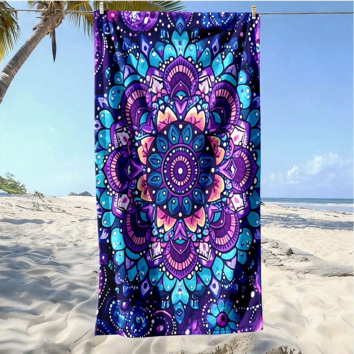 1pc Boho Mandala Beach Towel Single Sided 2D Print Quick Dry Soft Microfiber Towel for Beach Pool Spa Travel Decor Colorful Gift W30*H60(CM)
1pc Boho Mandala Beach Towel Single Sided 2D Print Quick Dry Soft Microfiber Towel for Beach Pool Spa Travel Decor Colorful Gift W30*H60(CM)