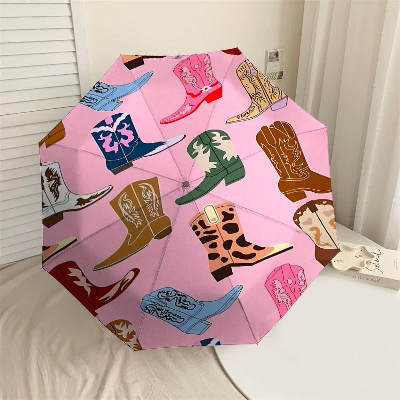 1PC cowboy boots Automatic Open/Close Umbrella with Windproof, 8-Rib Sturdy Canopy, Durable Ribs, Fashionable Design1322A
1PC cowboy boots Automatic Open/Close Umbrella with Windproof, 8-Rib Sturdy Canopy, Durable Ribs, Fashionable Design1322A