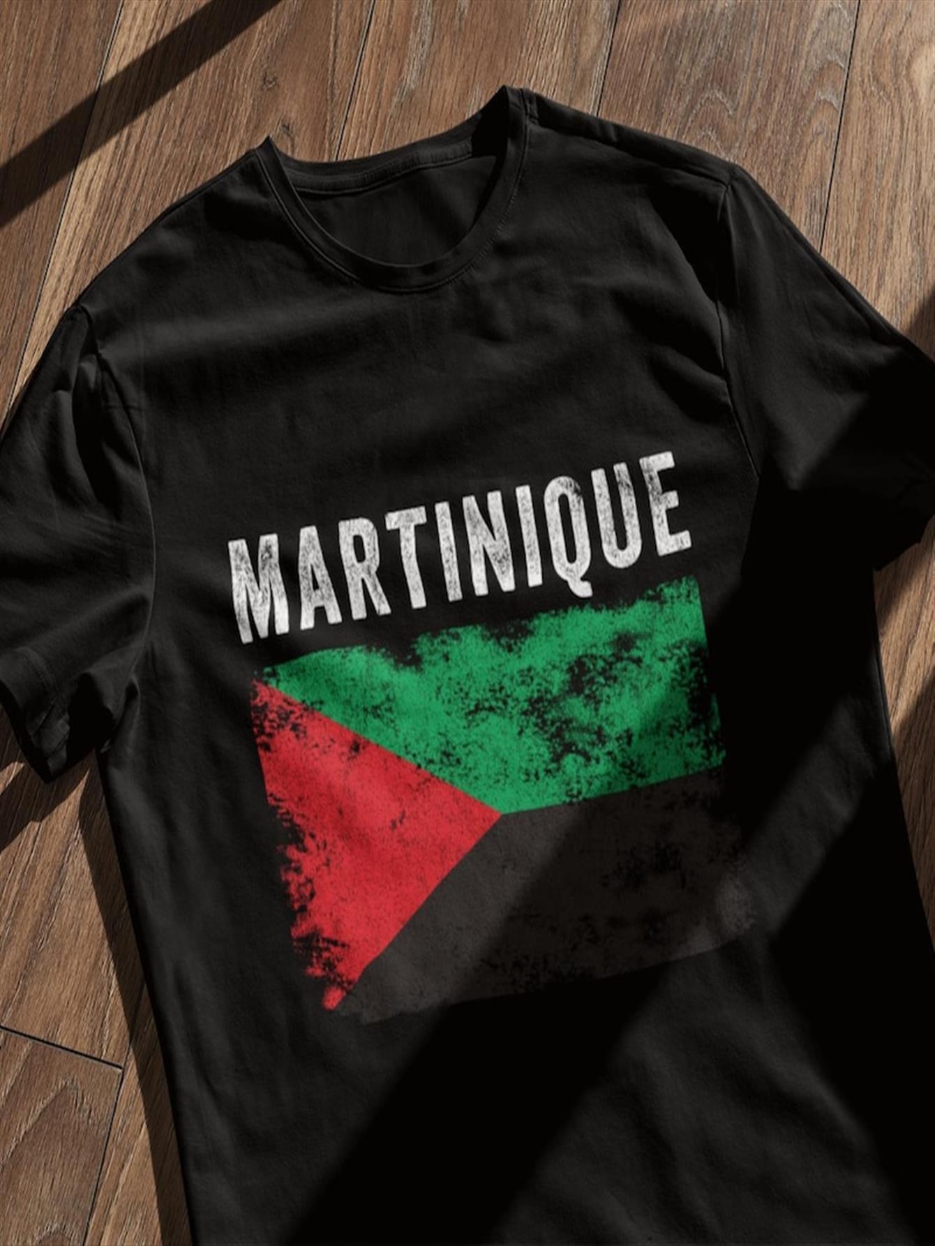Men s Martinique Flag T-Shirt- Black casual short sleeve T-shirt with bold Martinique print and distressed flag design S
Men s Martinique Flag T-Shirt- Black casual short sleeve T-shirt with bold Martinique print and distressed flag design S