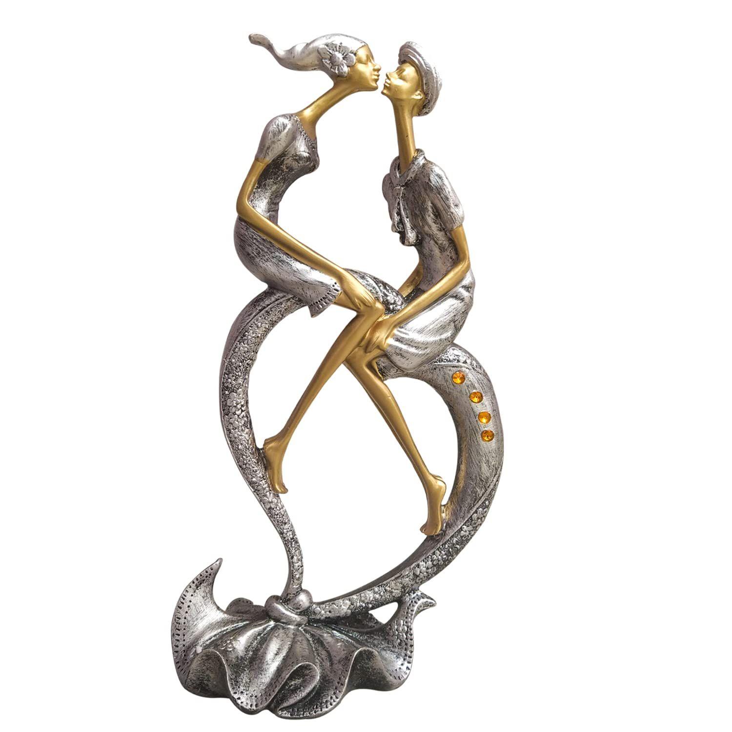Resin Passionate Lover Kissing Couple Figurine | Beautiful Home Decor (Pack of 1, Silver & Gold)
Resin Passionate Lover Kissing Couple Figurine | Beautiful Home Decor (Pack of 1, Silver & Gold)
