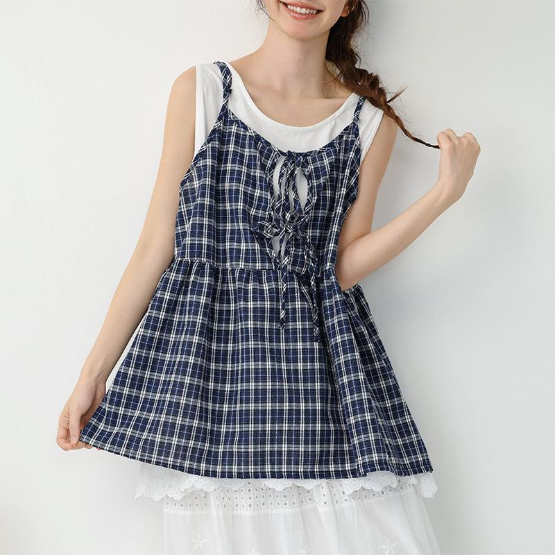 Women s Forest Style Plaid Camisole: Versatile, Casual, Age-Reducing, Slimming Top One Size королівський синій колір
Women s Forest Style Plaid Camisole: Versatile, Casual, Age-Reducing, Slimming Top One Size королівський синій колір