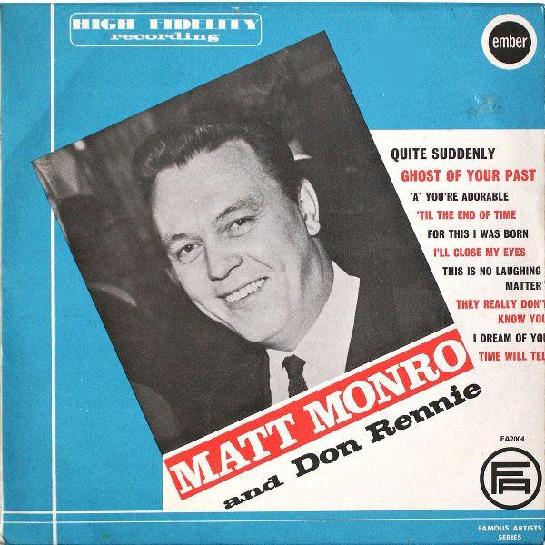 LP Record MATT MONRO & DON RENNIE - Matt Monro FA2004 Ember Records 1965 UK Pop Used
LP Record MATT MONRO & DON RENNIE - Matt Monro FA2004 Ember Records 1965 UK Pop Used