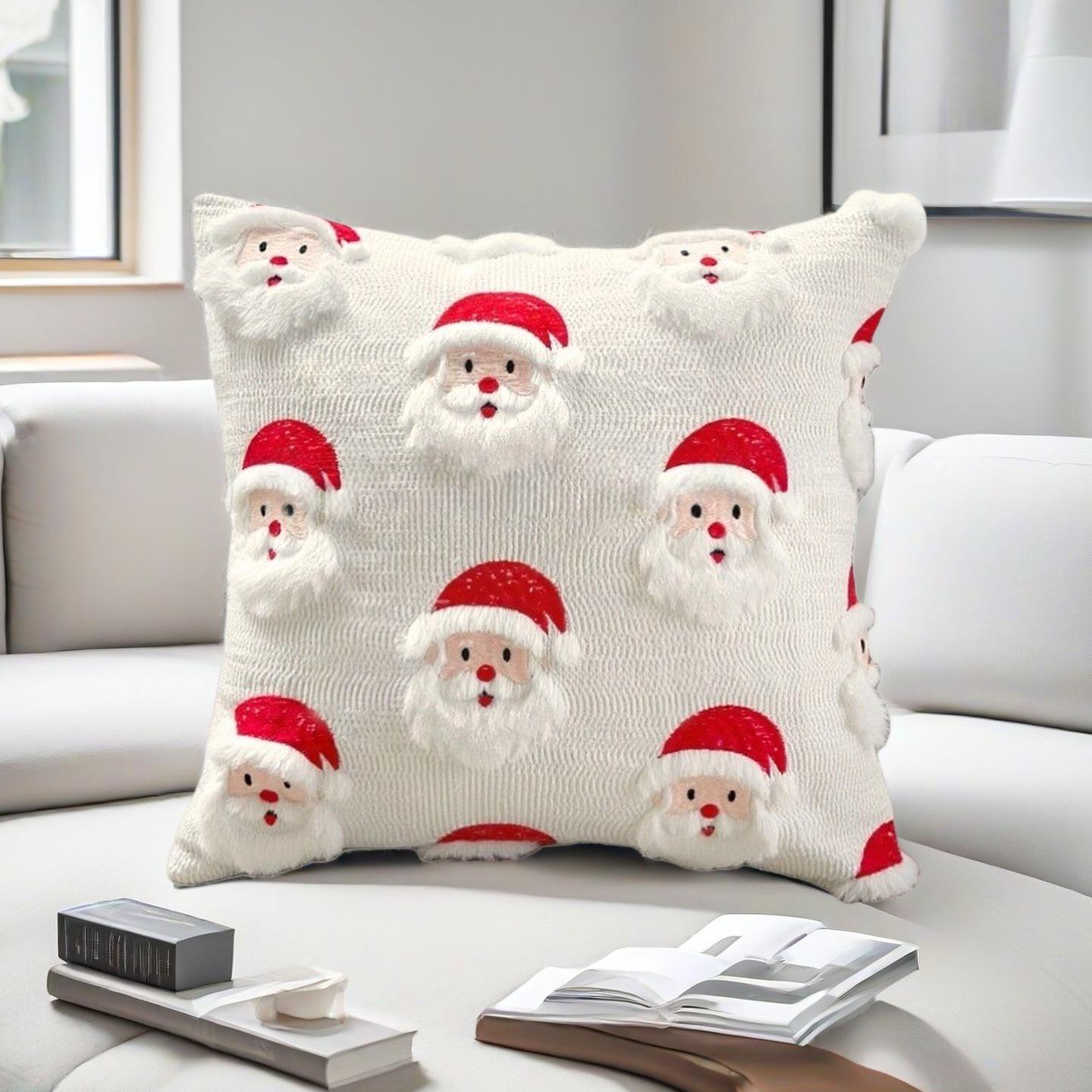 3D Santa Claus Cross-Stitch Quilted Pillowcase - Christmas Tree Embroidery Decorative Sofa Cushion Cover 45x45 cm (Pillowcase Only)
3D Santa Claus Cross-Stitch Quilted Pillowcase - Christmas Tree Embroidery Decorative Sofa Cushion Cover 45x45 cm (Pillowcase Only)