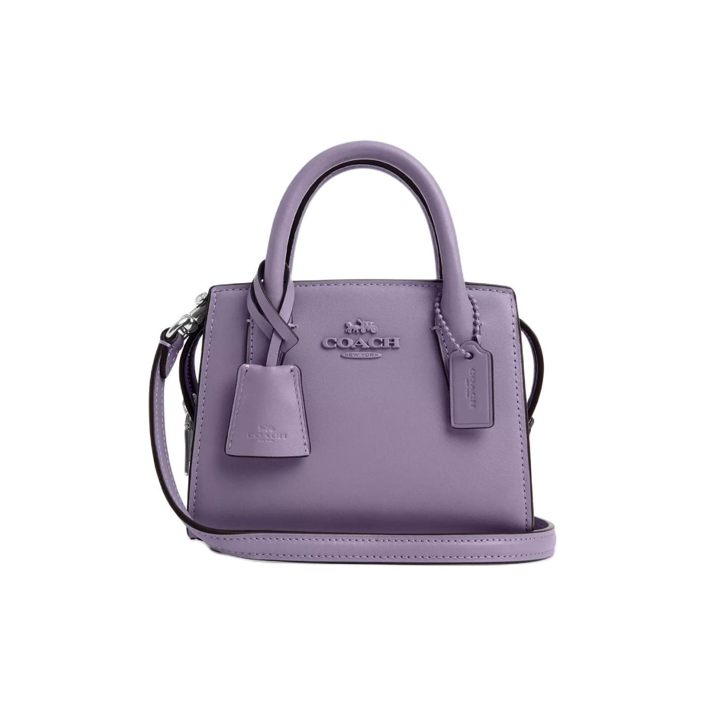 Coach Andrea 15 Textured Logo Solid Color Zipper Closure Shoulder Crossbody Tote Bag Mini Women handbags Silver Light-Purple CO974-SVIZ Basic Set (Bag+Dust Bag)
Coach Andrea 15 Textured Logo Solid Color Zipper Closure Shoulder Crossbody Tote Bag Mini Women handbags Silver Light-Purple CO974-SVIZ Basic Set (Bag+Dust Bag)