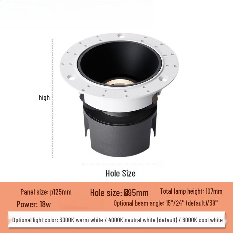 oenyled COB Recessed Anti-Glare Spotlight
oenyled COB Recessed Anti-Glare Spotlight