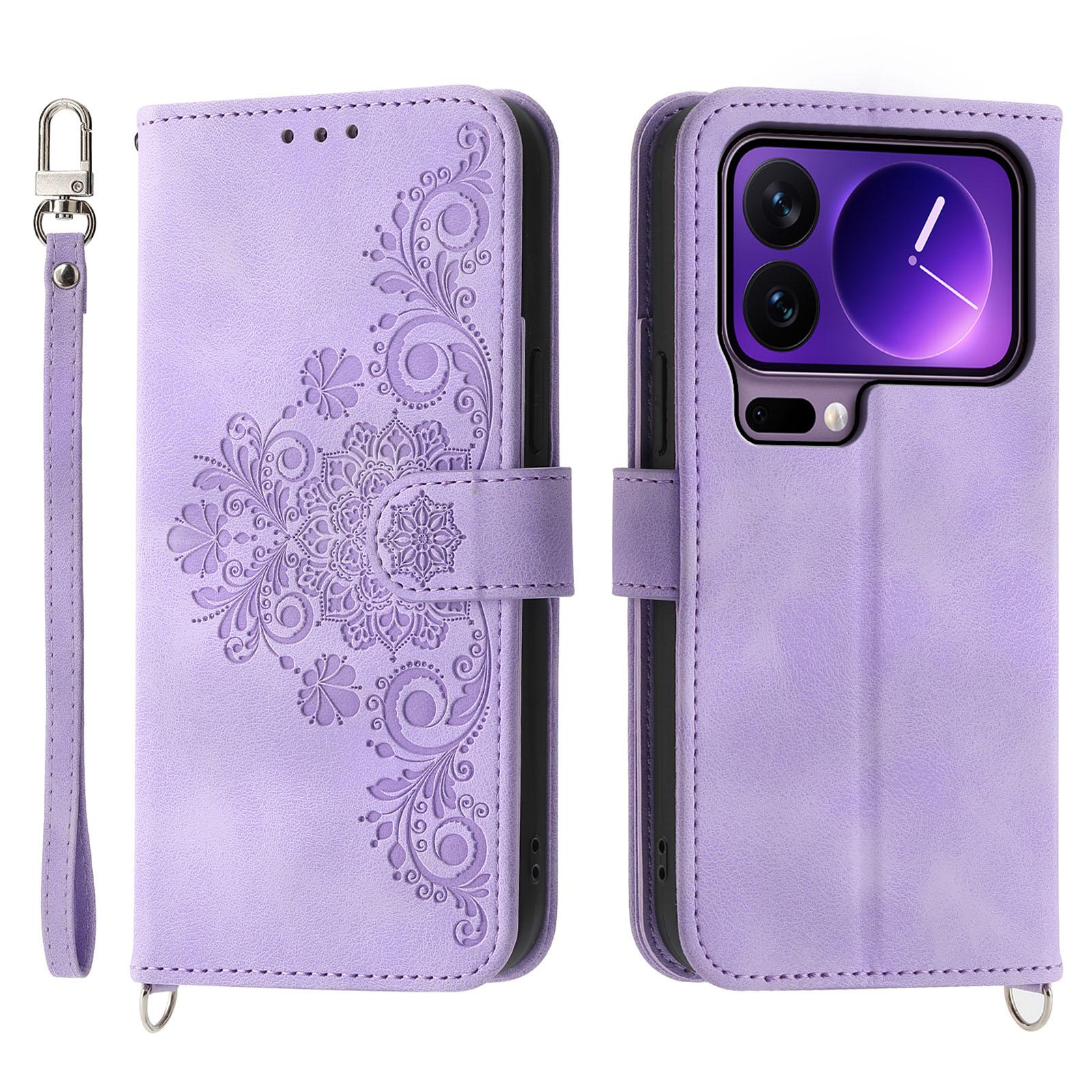 For Xiaomi 17 Pro Case Flower Pattern PU Leather Wallet Phone Cover with Strap
For Xiaomi 17 Pro Case Flower Pattern PU Leather Wallet Phone Cover with Strap