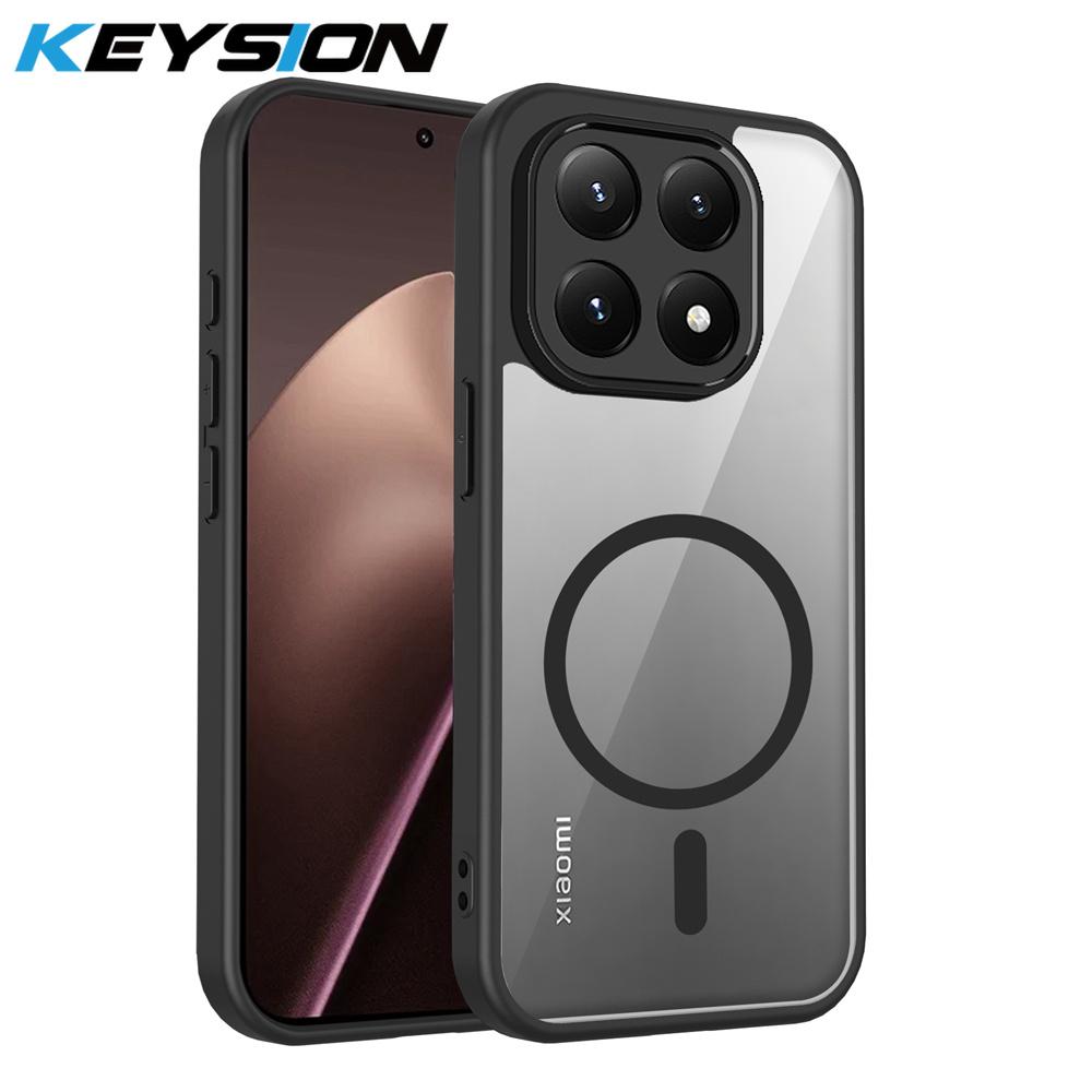 KEYSION Transparent Magnetic Phone Case for Xiaomi 15T Pro 5G Soft Silicone+PC HD Clear Shockproof Back Cover for Xiaomi 15T 5G for Xiaomi 15T чёрный
KEYSION Transparent Magnetic Phone Case for Xiaomi 15T Pro 5G Soft Silicone+PC HD Clear Shockproof Back Cover for Xiaomi 15T 5G for Xiaomi 15T чёрный