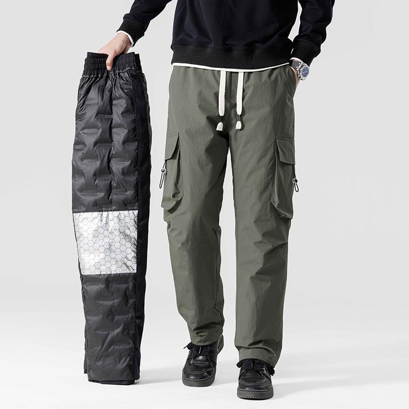 Winter Men s Pants 90% White Duck Down Padded Multi-Pockets Straight Cargo Pants Windproof and Waterproof Thick Warm Trousers 5XL зелений
Winter Men s Pants 90% White Duck Down Padded Multi-Pockets Straight Cargo Pants Windproof and Waterproof Thick Warm Trousers 5XL зелений