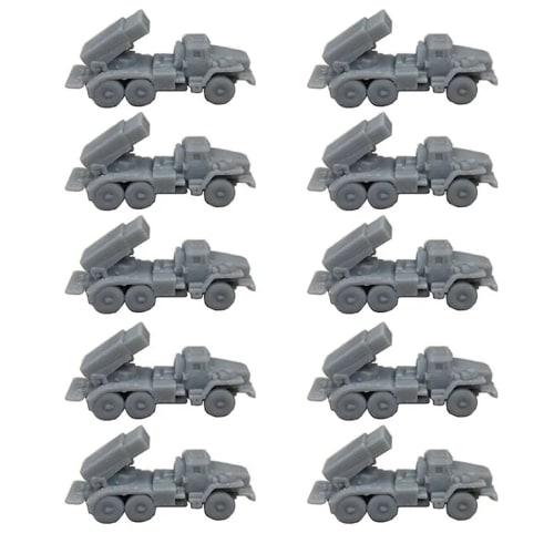 10PCS BM21 Hail Rocket Launch Vehicle DIY Model 1/350 1/700 Resin Model Rocket Cannon Launcher Tank Model for DIY Hobby Military Model (1/700 (1.06CM)
10PCS BM21 Hail Rocket Launch Vehicle DIY Model 1/350 1/700 Resin Model Rocket Cannon Launcher Tank Model for DIY Hobby Military Model (1/700 (1.06CM)