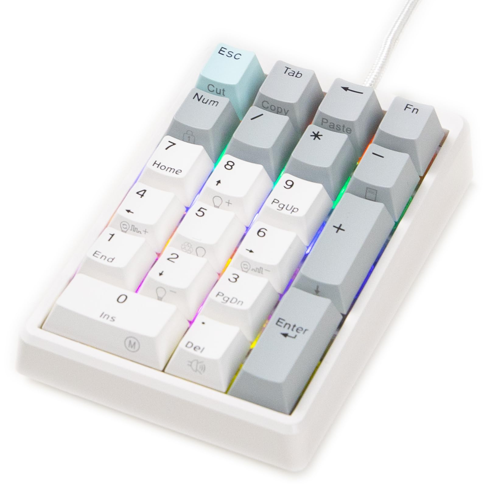 NiZ Numeric Keypad 21 Keys Wired Number Keyboard Cherry MX Axis Comes with Dedicated Software Keyboard Customizable Mode Capacitive Contactless Method
NiZ Numeric Keypad 21 Keys Wired Number Keyboard Cherry MX Axis Comes with Dedicated Software Keyboard Customizable Mode Capacitive Contactless Method