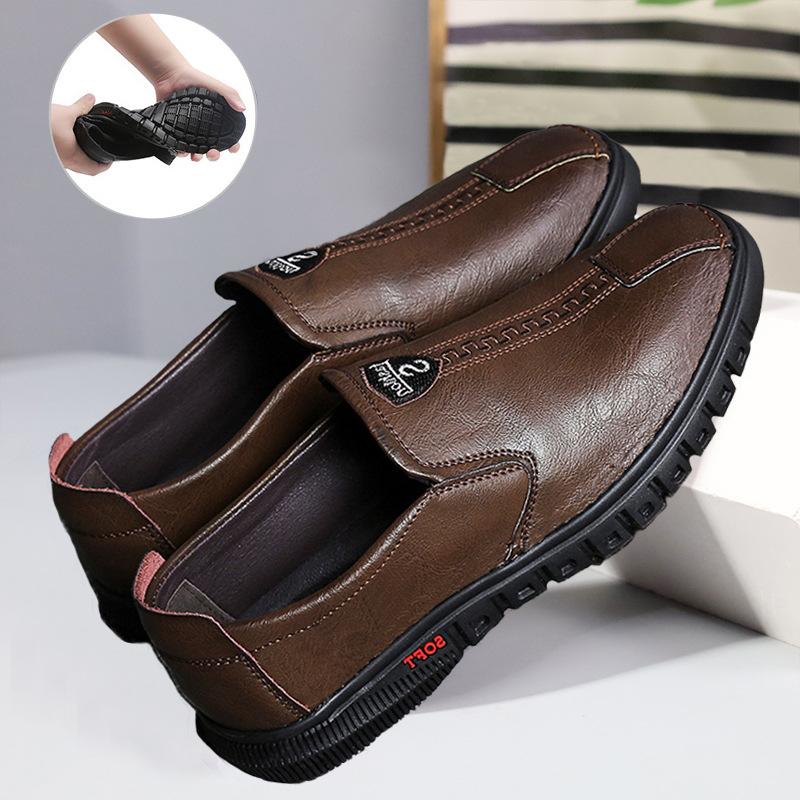 Men s casual leather shoes breathable soft sole comfortable men s shoes fashionable versatile single shoes simple business middle age 39-44
Men s casual leather shoes breathable soft sole comfortable men s shoes fashionable versatile single shoes simple business middle age 39-44