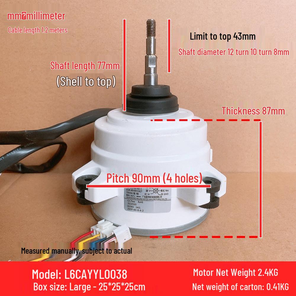 60W Forward Rotation DC Fan Motor RD-310-60-8D-1 for Panasonic AC Outdoor Unit
60W Forward Rotation DC Fan Motor RD-310-60-8D-1 for Panasonic AC Outdoor Unit
