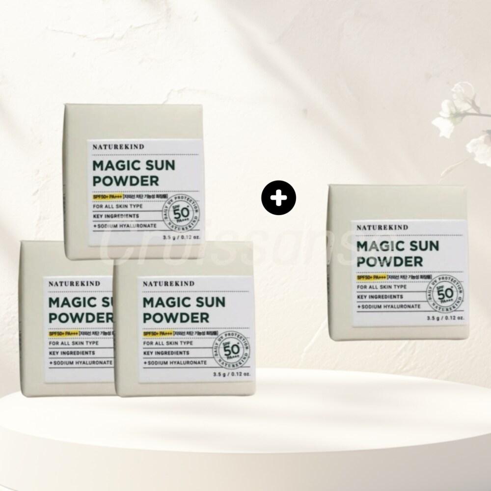 3+1 NATUREKIND Magic Sun Powder 3,5 г Защита от УФ-излучения SPF50+/PA+++ 4 шт.
3+1 NATUREKIND Magic Sun Powder 3,5 г Защита от УФ-излучения SPF50+/PA+++ 4 шт.