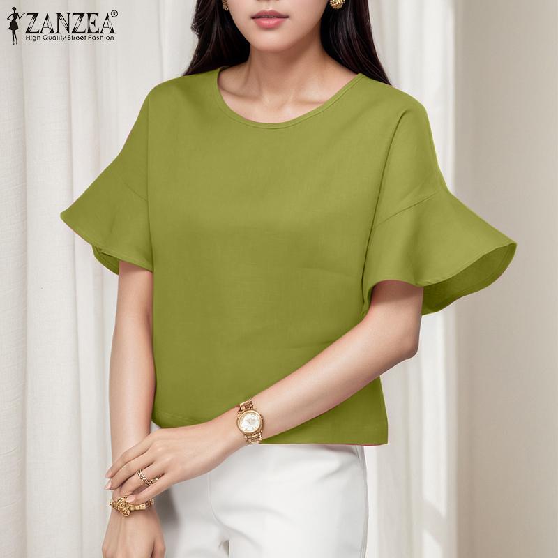 ZANZEA Women Casual Round Neck Loose Ruffles Short Sleeve Plain Blouse S камео розовый
ZANZEA Women Casual Round Neck Loose Ruffles Short Sleeve Plain Blouse S камео розовый