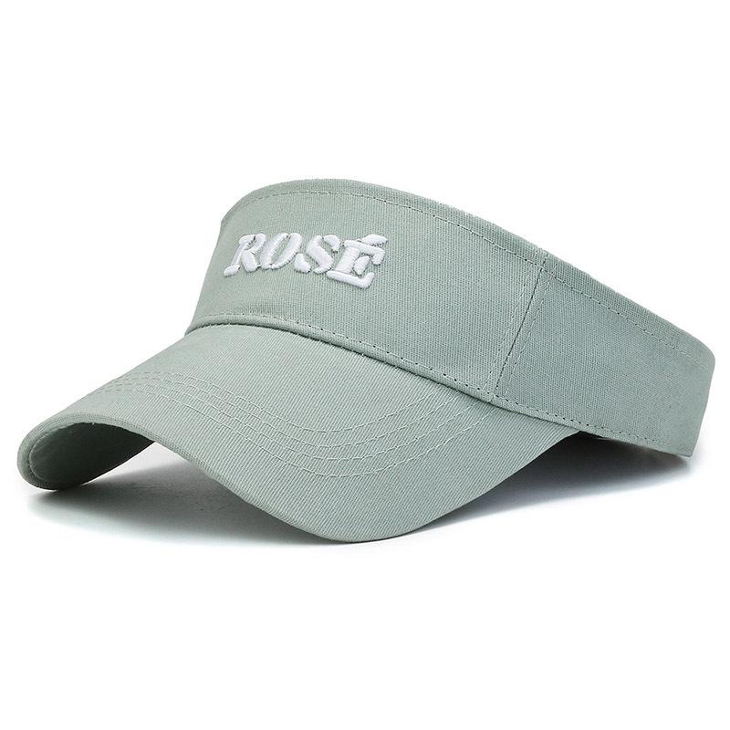 Роза Письмо Летняя Вышивка Бейсболка Спортивная Кепка с Козырьком Солнцезащитный Подарок зелёный