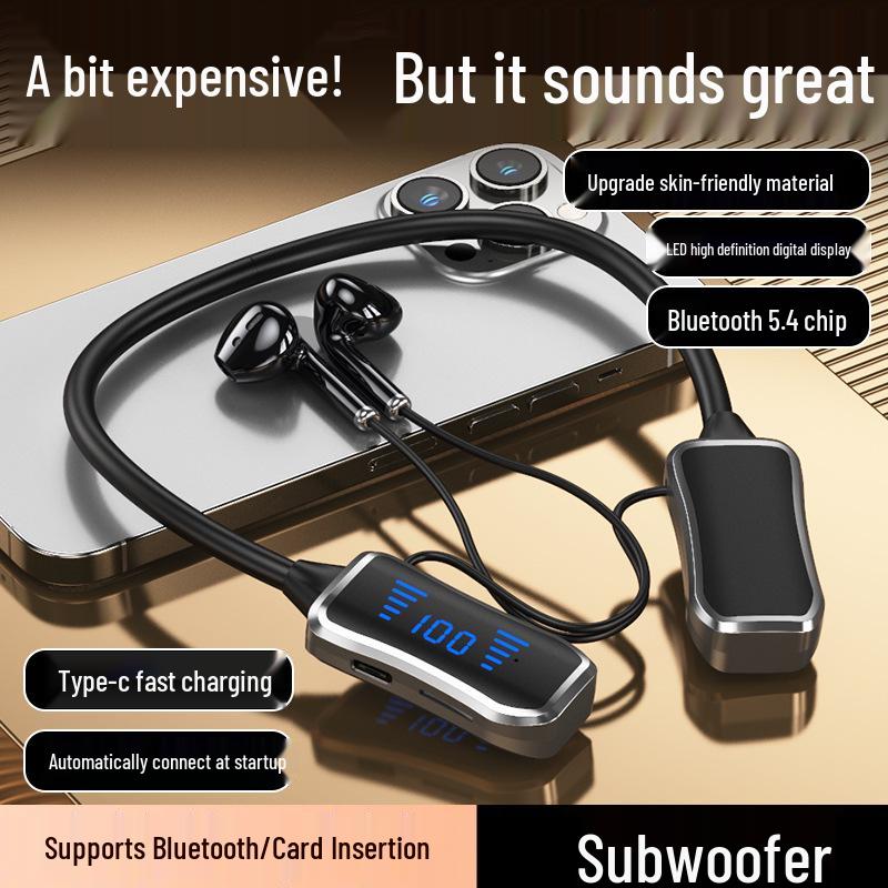 Neck-Hanging Bluetooth Earphones for Running & Business with Long Standby Bag with Charging Cable чорний
Neck-Hanging Bluetooth Earphones for Running & Business with Long Standby Bag with Charging Cable чорний
