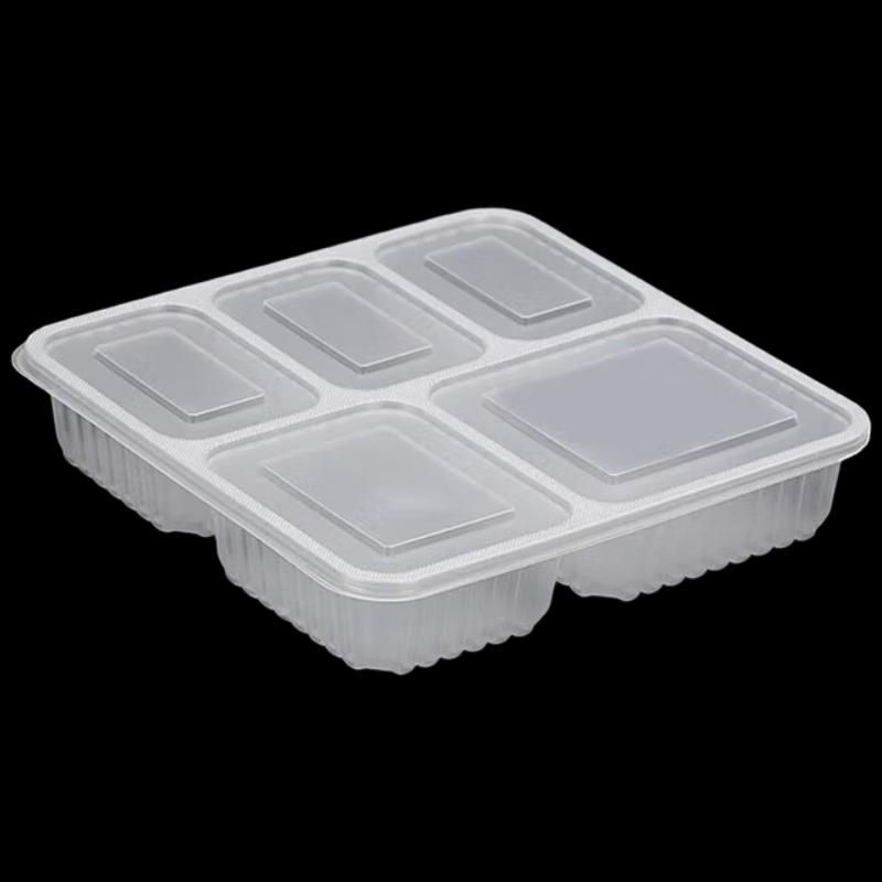 Fangcaodi 1500ml 5-Compartment Disposable Takeaway Boxes
Fangcaodi 1500ml 5-Compartment Disposable Takeaway Boxes