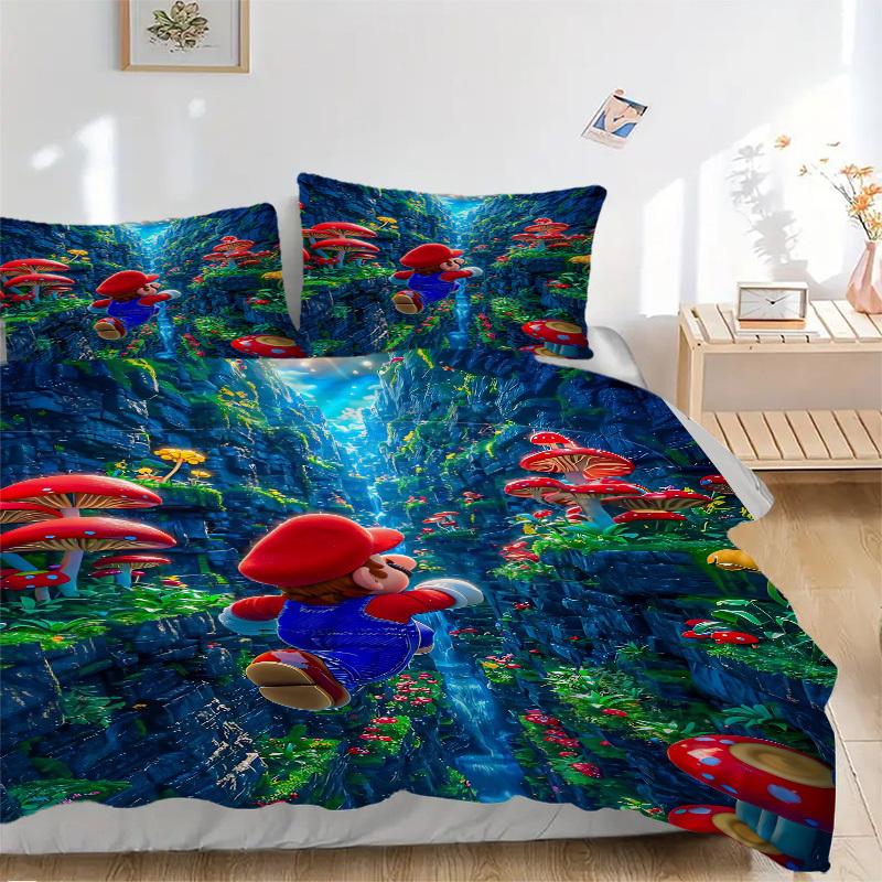 3pcs Super Mario Comforter Set - Four Seasons Home High,Machine Washable Bedspread with Pillowcases (No Filling) yy250909068 135x200cm
3pcs Super Mario Comforter Set - Four Seasons Home High,Machine Washable Bedspread with Pillowcases (No Filling) yy250909068 135x200cm