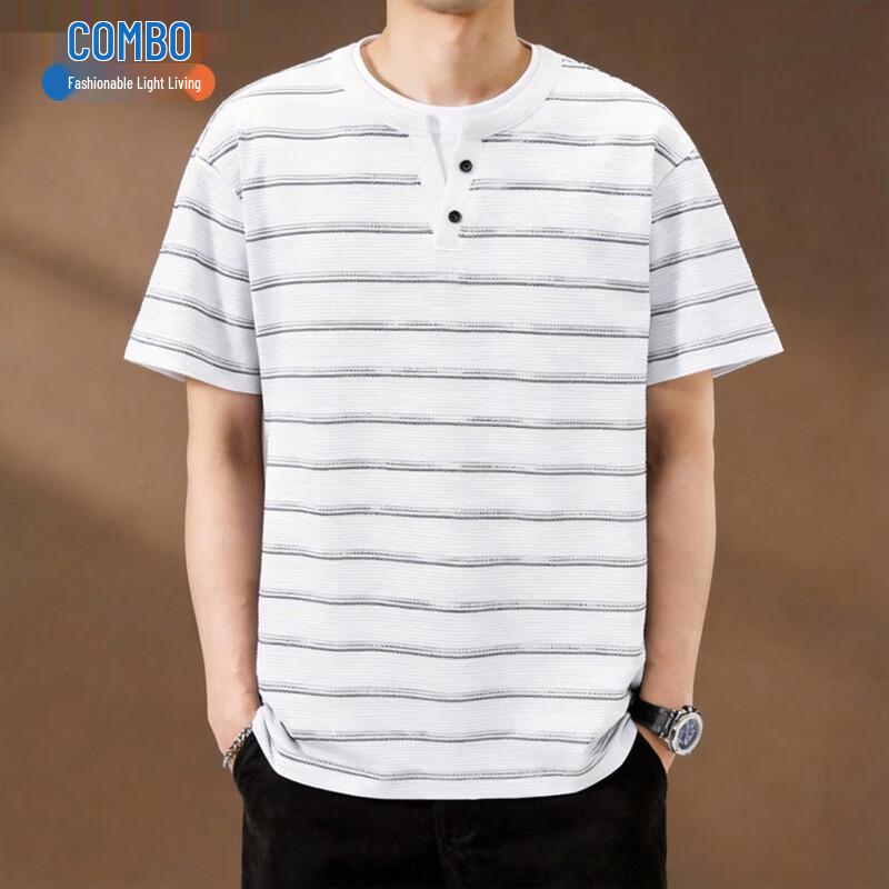 Kompo Men s Casual Striped Print T-shirt 3XL
Kompo Men s Casual Striped Print T-shirt 3XL