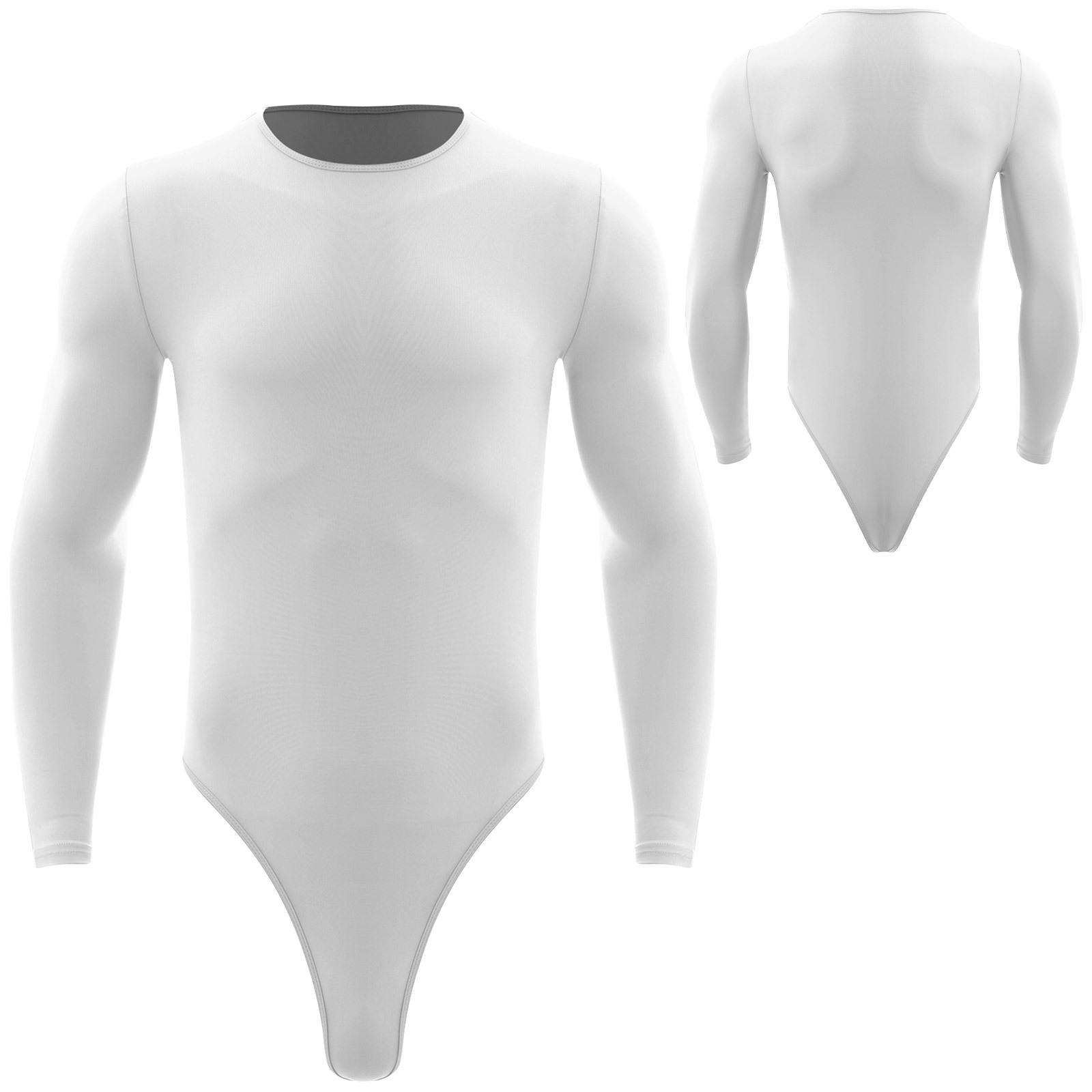 Чоловічий суцільний боді з круглим вирізом, довгим рукавом та кнопками, повсякденний комбінезон, модний леотард L-XL XL білий
Чоловічий суцільний боді з круглим вирізом, довгим рукавом та кнопками, повсякденний комбінезон, модний леотард L-XL XL білий