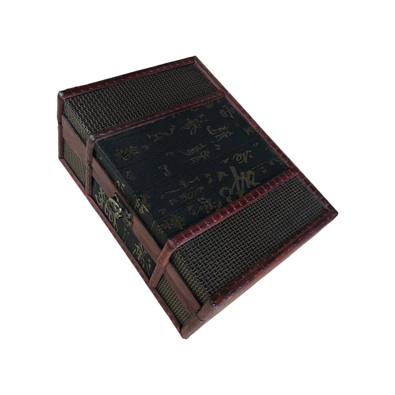 Ретро деревянная декоративная шкатулка для книг, сундук с сокровищами, органайзер для хранения, винтажный чехол для украшений ручной работы для декора стола C
Ретро деревянная декоративная шкатулка для книг, сундук с сокровищами, органайзер для хранения, винтажный чехол для украшений ручной работы для декора стола C