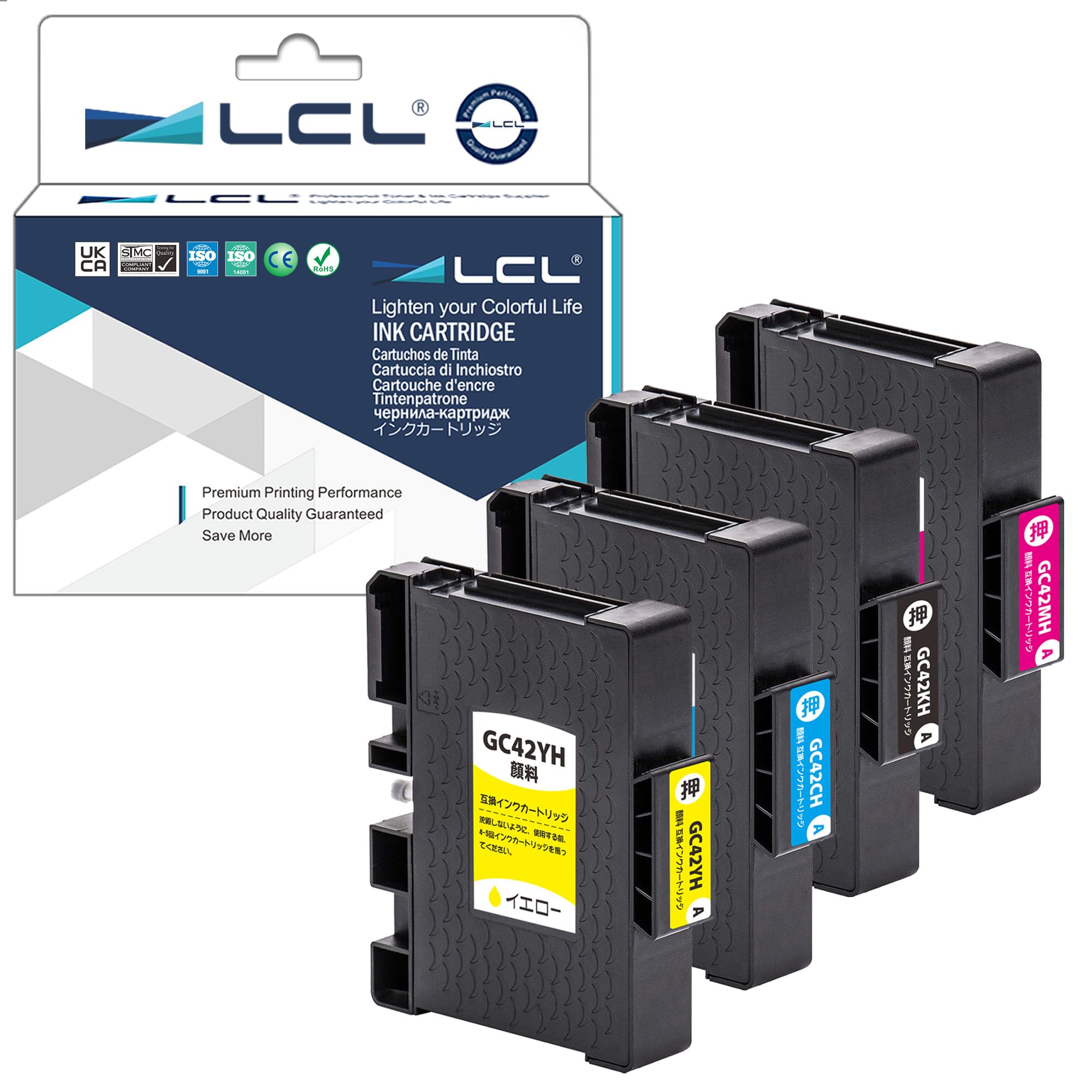 Для LCL RICOH Для Ricoh GC42 GC42H GC42K GC42KH GC42CH GC42MH GC42YH Збільшений набір кольорів пігменту Black Cyan Magenta Сумісний чорнильний картридж
Для LCL RICOH Для Ricoh GC42 GC42H GC42K GC42KH GC42CH GC42MH GC42YH Збільшений набір кольорів пігменту Black Cyan Magenta Сумісний чорнильний картридж