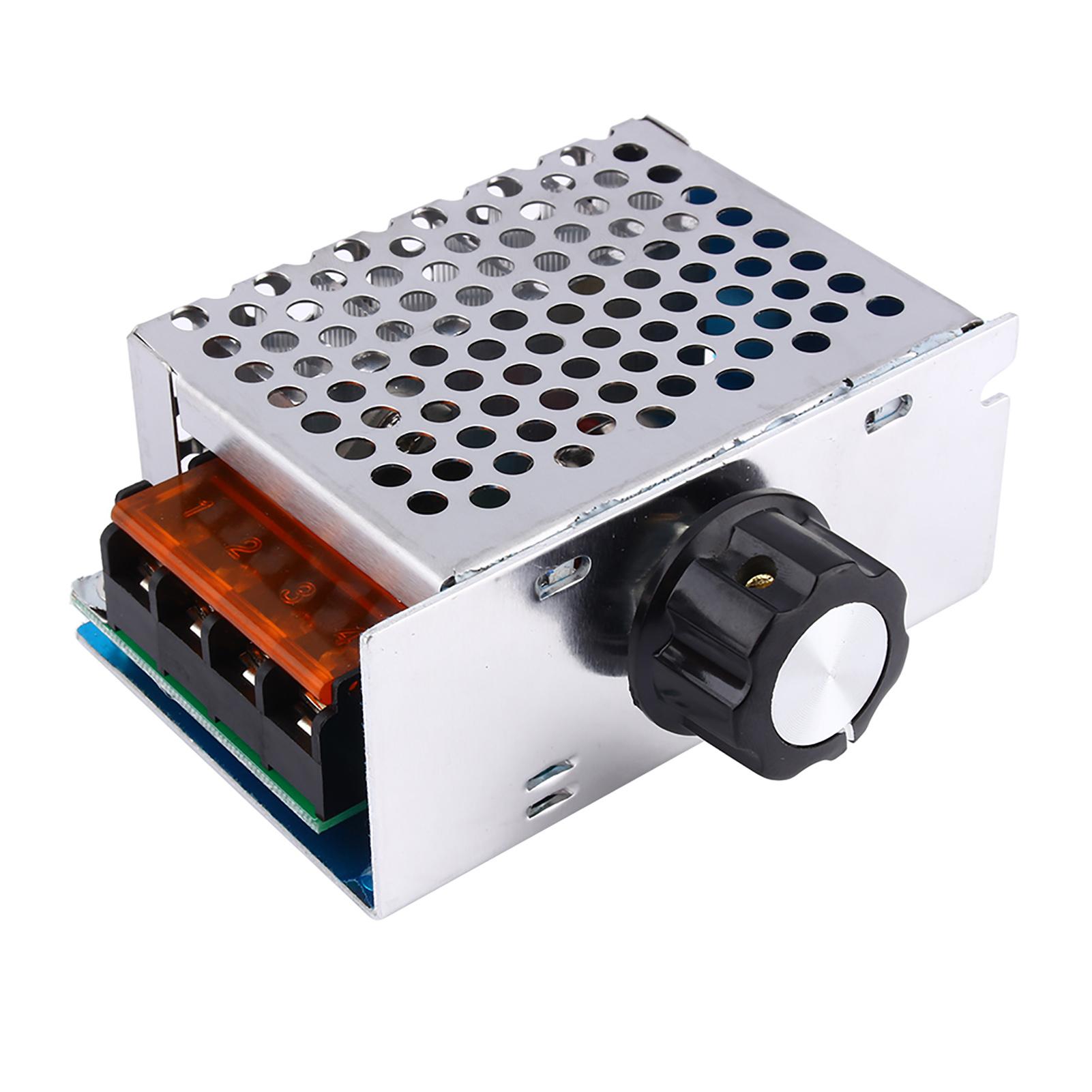 Висока потужність 4000 Вт змінного струму 220 В SCR Контролер швидкості двигуна Електронний регулятор напруги білий
Висока потужність 4000 Вт змінного струму 220 В SCR Контролер швидкості двигуна Електронний регулятор напруги білий