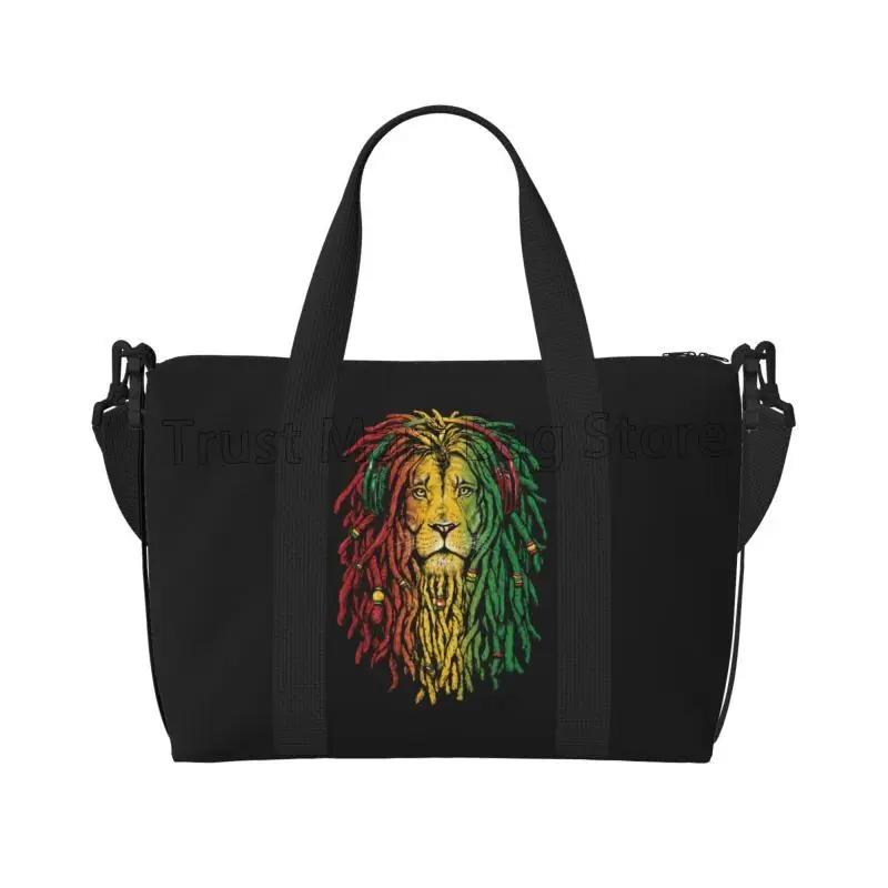 Rasta Reggae Lion Sunglasses Art Travel Duffel Bag Foldable Lightweight Waterproof Weekender Overnight Bags with Shoulder Straps
Rasta Reggae Lion Sunglasses Art Travel Duffel Bag Foldable Lightweight Waterproof Weekender Overnight Bags with Shoulder Straps