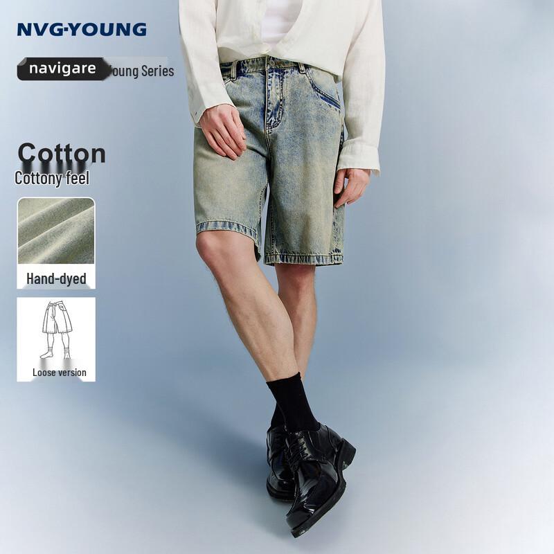 NVG·YOUNG Men s 100% Cotton Distressed Denim Knee-Length Shorts 32
NVG·YOUNG Men s 100% Cotton Distressed Denim Knee-Length Shorts 32