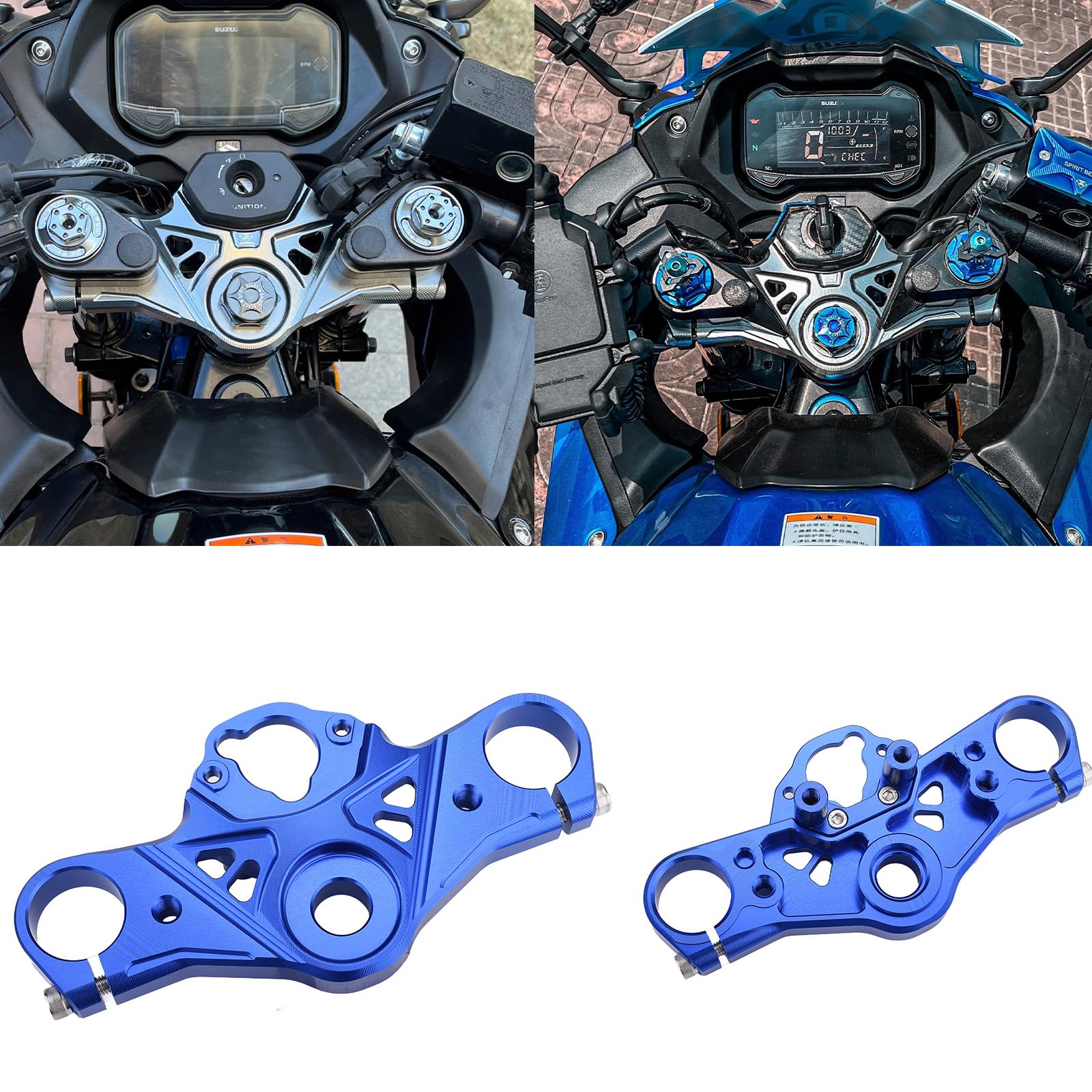 Верхний мостик мотоцикла для Suzuki GSX250R (Все модели) (синий)
Верхний мостик мотоцикла для Suzuki GSX250R (Все модели) (синий)