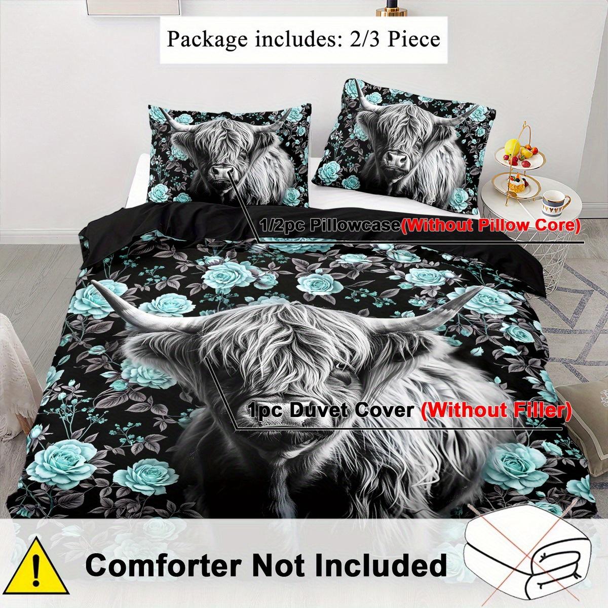 Green Rose Around Cow Printed Duvet Cover No Filling 3PCS Bedding Set High-Definition Huper-Realistic Style For Adult Kids Room AU Queen(210x210cm)
Green Rose Around Cow Printed Duvet Cover No Filling 3PCS Bedding Set High-Definition Huper-Realistic Style For Adult Kids Room AU Queen(210x210cm)