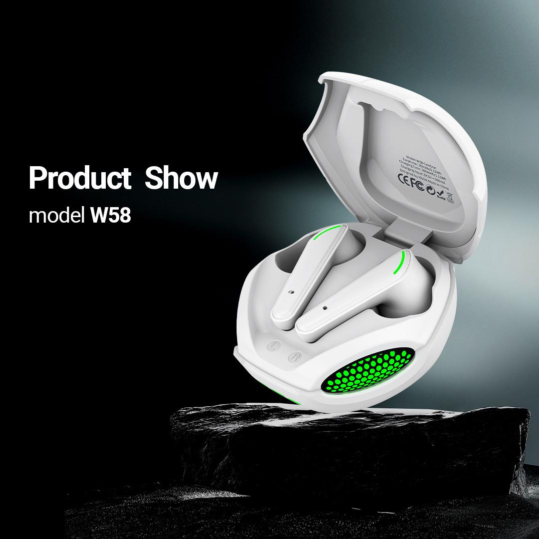 CELEBRAT W58 Cobra Design TWS Bluetooth-compatible In-Ear Earphone Stereo Wireless Music Headset White
CELEBRAT W58 Cobra Design TWS Bluetooth-compatible In-Ear Earphone Stereo Wireless Music Headset White
