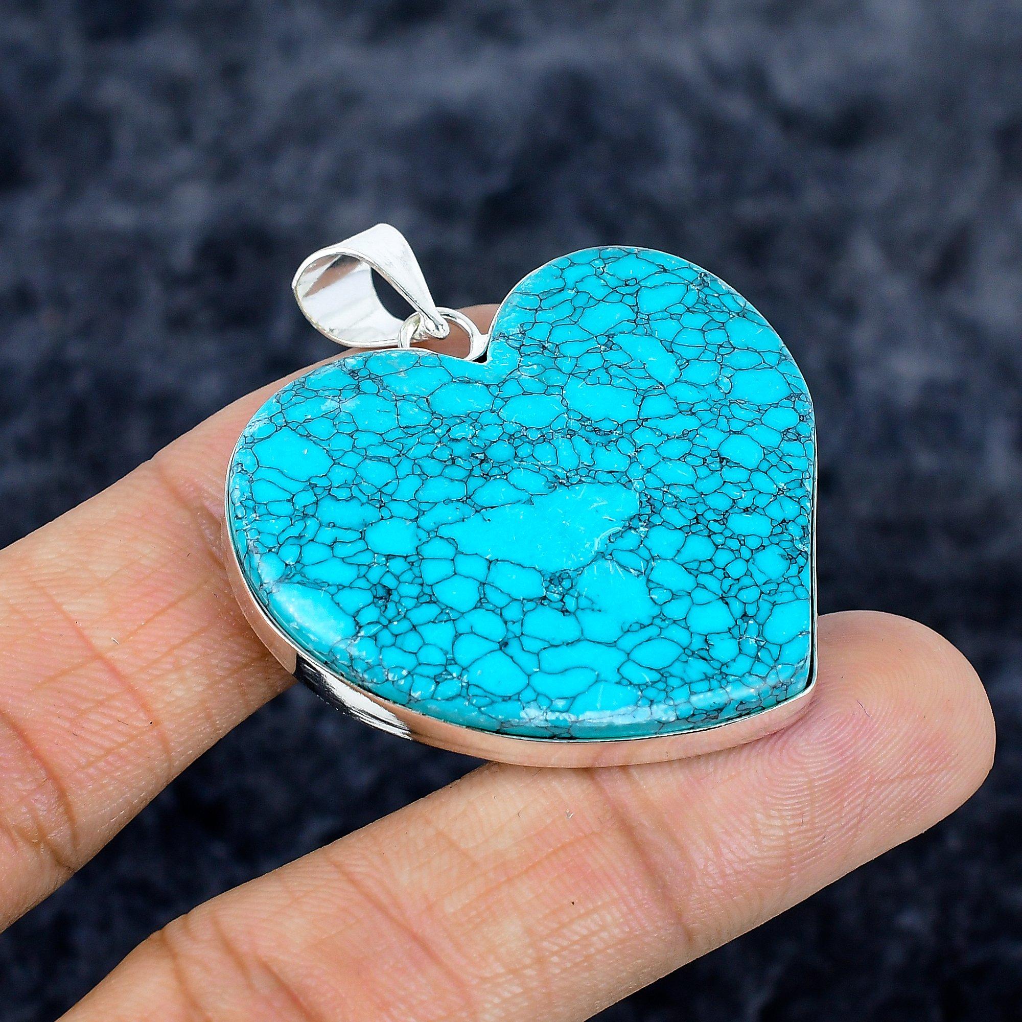 Santa Rosa Turquoise Gemstone 925 Sterling Silver Jewelry Pendant 1.81 M-3346
Santa Rosa Turquoise Gemstone 925 Sterling Silver Jewelry Pendant 1.81 M-3346