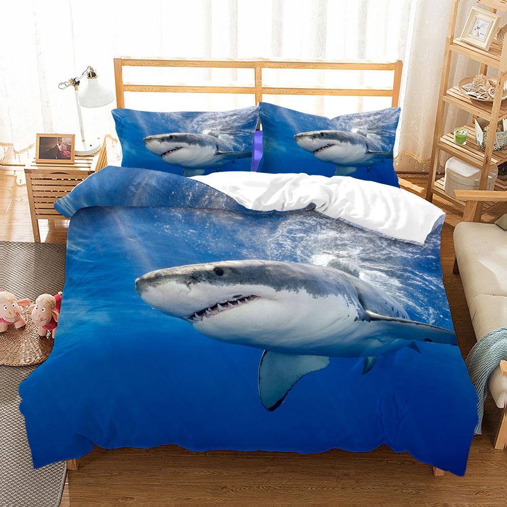 Sharks Underwater Bedding Set Small Single Twin Double Queen King Cal King Size Soft Bed Linen Set EU single(135x200cm)
Sharks Underwater Bedding Set Small Single Twin Double Queen King Cal King Size Soft Bed Linen Set EU single(135x200cm)