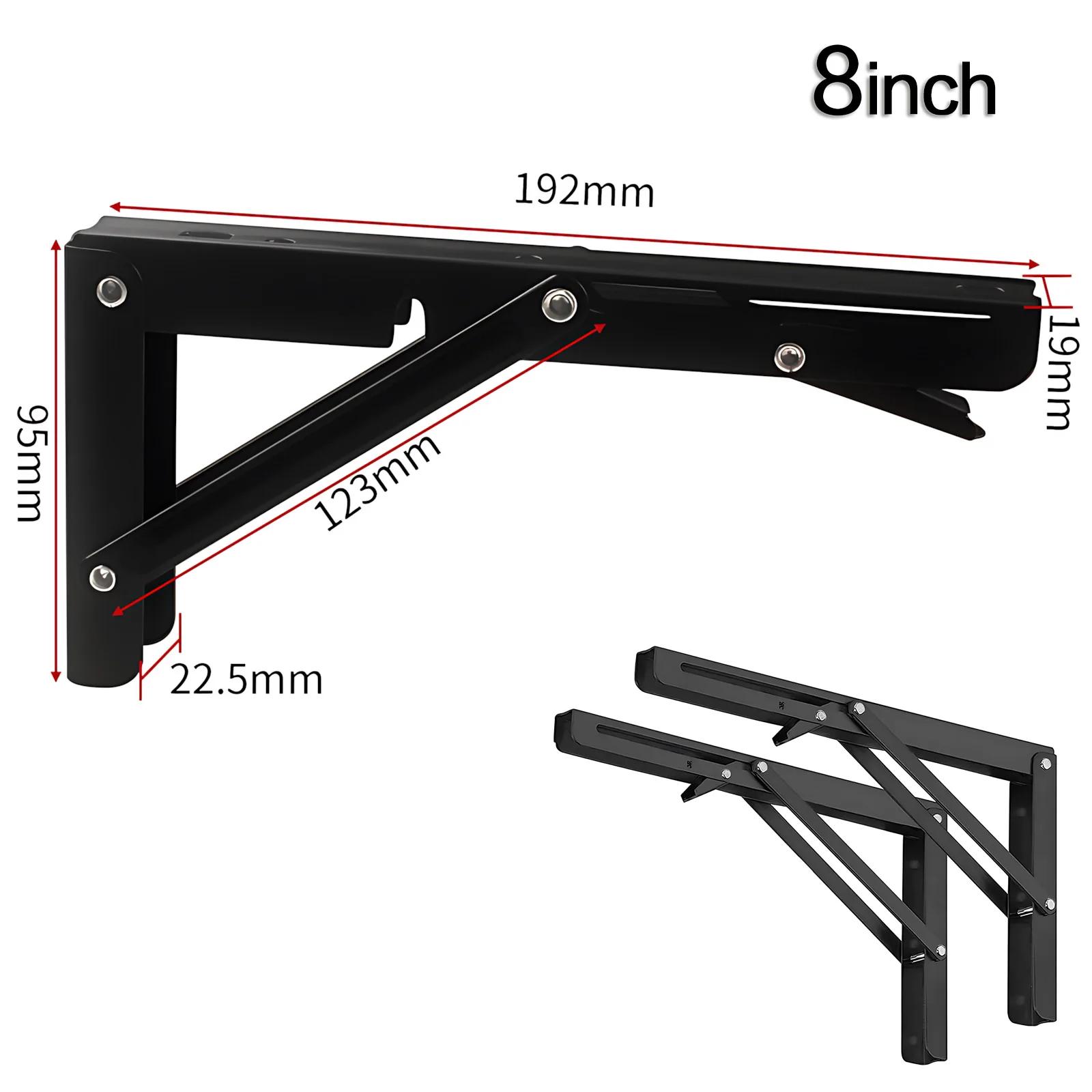Heavy Duty Metal Collapsible Shelf Bracket 1Pair DIY Wall Mounted Foldable Bracket for Shelves Tables Storage Solutions Black
Heavy Duty Metal Collapsible Shelf Bracket 1Pair DIY Wall Mounted Foldable Bracket for Shelves Tables Storage Solutions Black