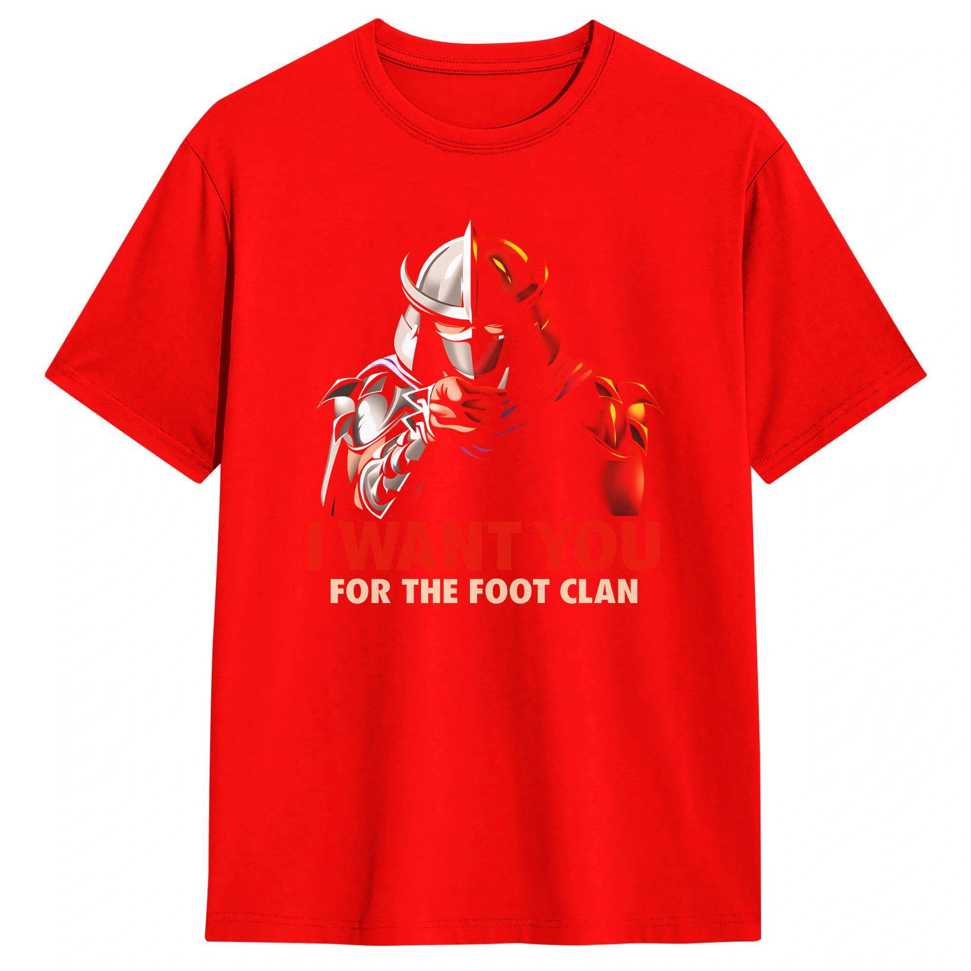 Shredder I Want You for the Foot Clan T Shirt Man Vintage TShirts Summer O Neck Leisure Tees Wholesale Big Size Clothing S
Shredder I Want You for the Foot Clan T Shirt Man Vintage TShirts Summer O Neck Leisure Tees Wholesale Big Size Clothing S