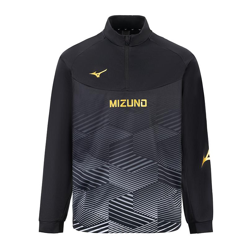Mizuno Stand Collar Pullover Long Sleeve Half Zip Sweatshirt Unisex sweatshirt Black Gold P2CC41Z309 L
Mizuno Stand Collar Pullover Long Sleeve Half Zip Sweatshirt Unisex sweatshirt Black Gold P2CC41Z309 L